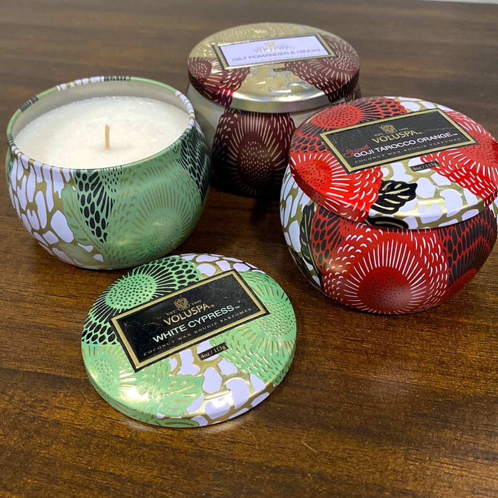 VOLUSPA Candle Trio Single Wick Candle